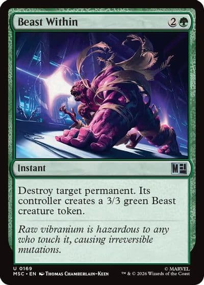 Beast Within Commander: Marvel Super Heroes Magic card