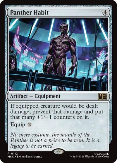 Panther Habit Commander: Marvel Super Heroes Magic card