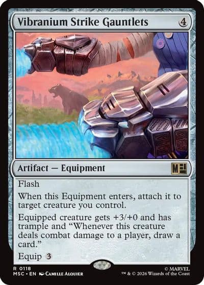 Vibranium Strike Gauntlets Commander: Marvel Super Heroes Magic card