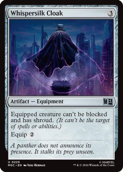 Whispersilk Cloak Commander: Marvel Super Heroes Magic card