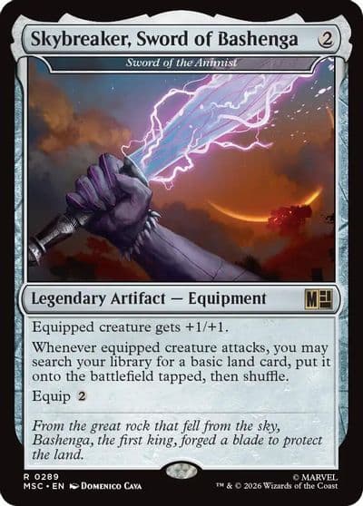 Skybreaker Sword of Bashenga Sword of the Animist Commander: Marvel Super Heroes Magic card
