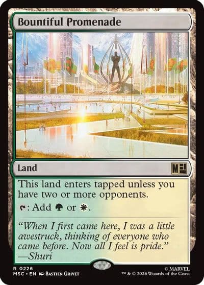Bountiful Promenade Commander: Marvel Super Heroes Magic card