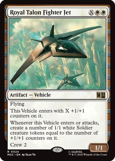 Royal Talon Fighter Jet Surge Foil Commander: Marvel Super Heroes Magic card