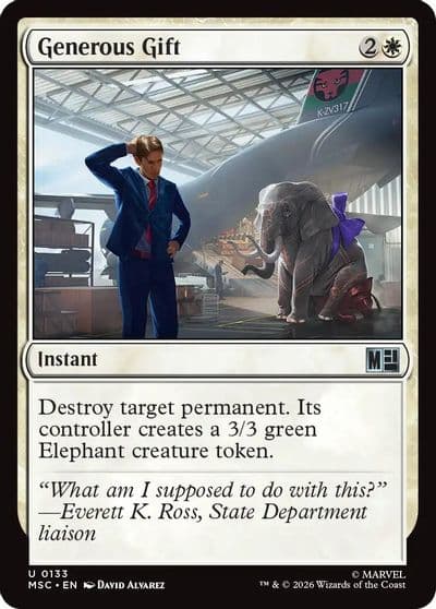 Generous Gift Surge Foil Commander: Marvel Super Heroes Magic card