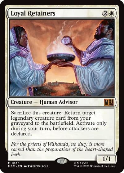 Loyal Retainers Surge Foil Commander: Marvel Super Heroes Magic card