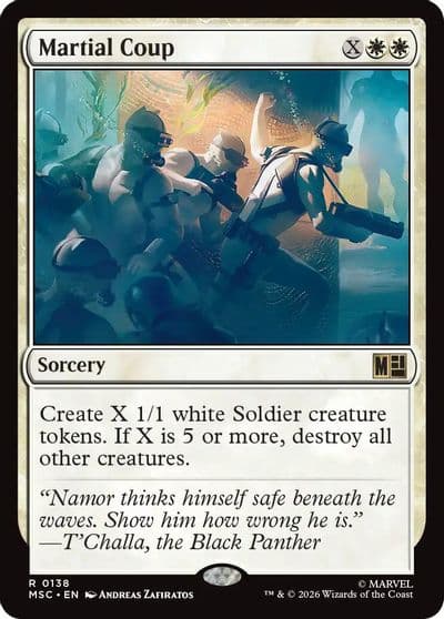 Martial Coup Surge Foil Commander: Marvel Super Heroes Magic card