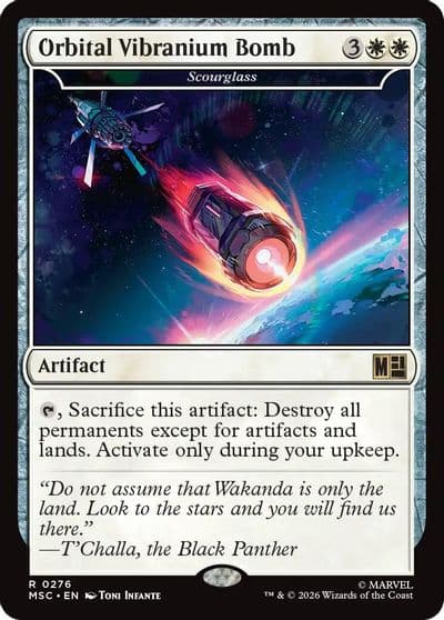 Orbital Vibranium Bomb Scourglass Surge Foil Commander: Marvel Super Heroes Magic card