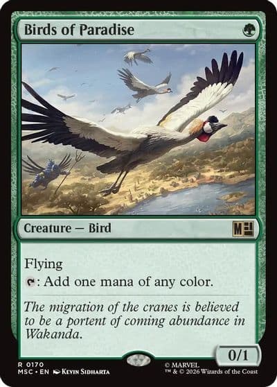 Birds of Paradise Surge Foil Commander: Marvel Super Heroes Magic card