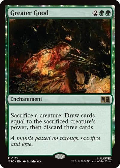 Greater Good Surge Foil Commander: Marvel Super Heroes Magic card