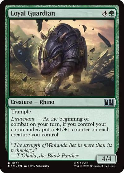 Loyal Guardian Surge Foil Commander: Marvel Super Heroes Magic card