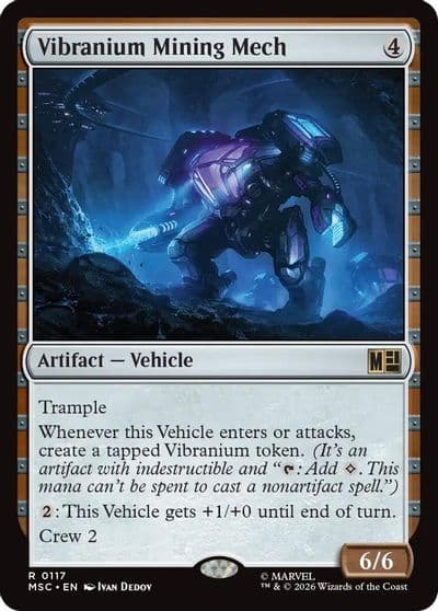 Vibranium Mining Mech Surge Foil Commander: Marvel Super Heroes Magic card