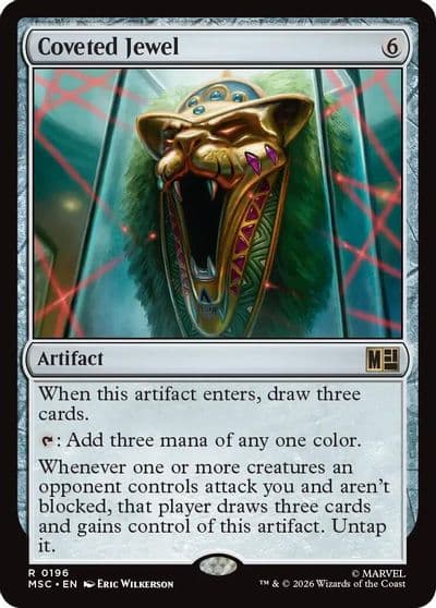 Coveted Jewel Surge Foil Commander: Marvel Super Heroes Magic card