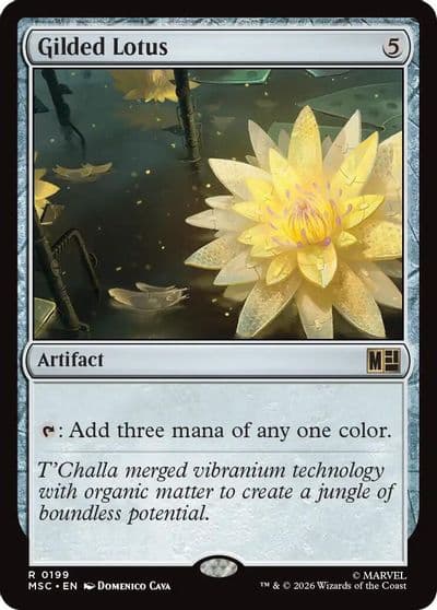 Gilded Lotus Surge Foil Commander: Marvel Super Heroes Magic card
