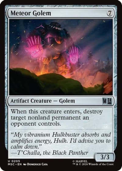 Meteor Golem Surge Foil Commander: Marvel Super Heroes Magic card