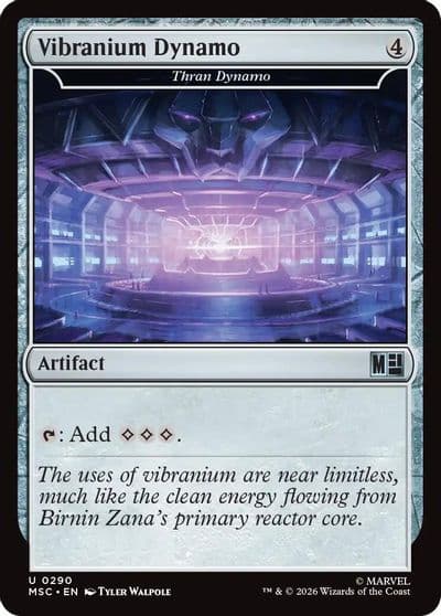 Vibranium Dynamo Thran Dynamo Surge Foil Commander: Marvel Super Heroes Magic card