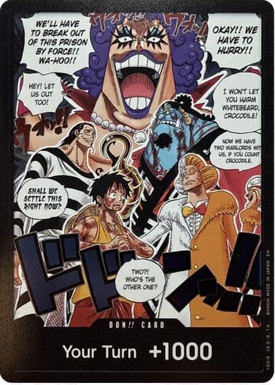 DON Card Alternate Art The Time of Battle One Piece card
