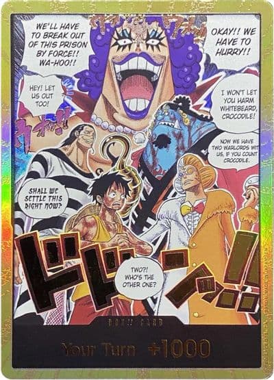 DON Card Alternate Art Gold The Time of Battle One Piece card