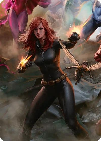 Black Widow Intel Expert Art Card Art Series: Marvel Super Heroes Magic card