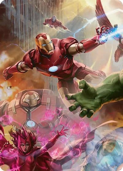Iron Man Futurist Paragon Art Card Art Series: Marvel Super Heroes Magic card