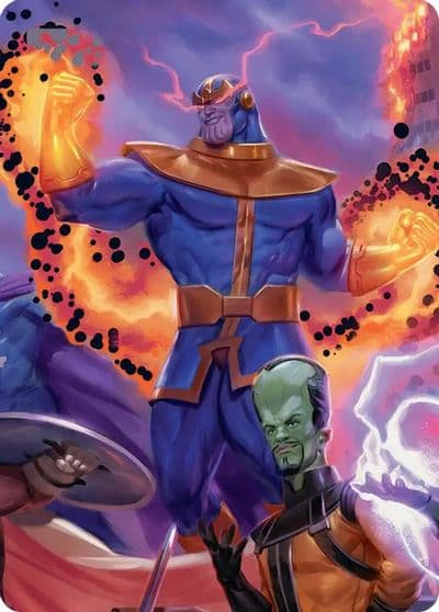 Thanos Deaths Consort Art Card Art Series: Marvel Super Heroes Magic card
