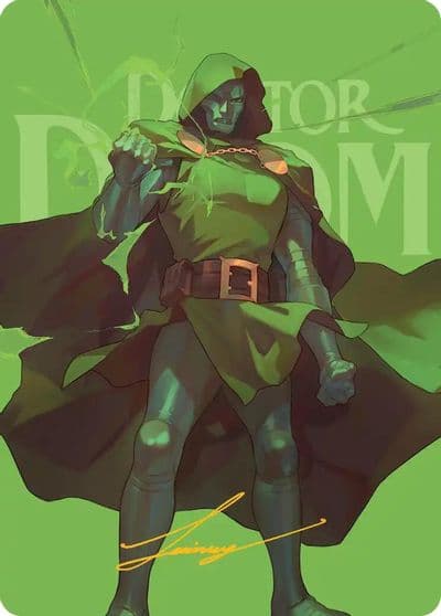 Doctor Doom Art Card Gold Stamped Signature Art Series: Marvel Super Heroes Magic card