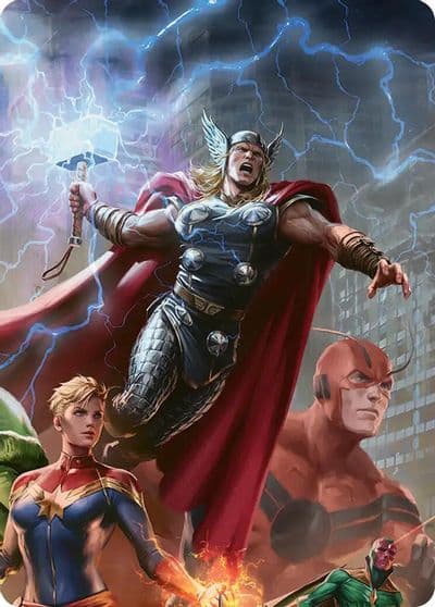 Thor Guardian of Midgard Art Card Art Series: Marvel Super Heroes Magic card