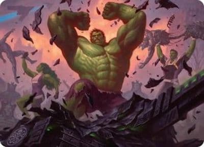 HULK SMASH Art Card Art Series: Marvel Super Heroes Magic card