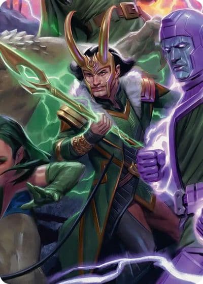 Loki God of Lies Art Card Art Series: Marvel Super Heroes Magic card