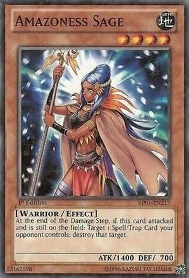 Amazoness Sage Starfoil Battle Pack: Epic Dawn Yu-Gi-Oh! card