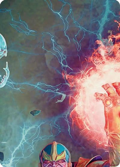 Thanos the Mad Titan Art Card 2 9 Art Series: Marvel Super Heroes Magic card