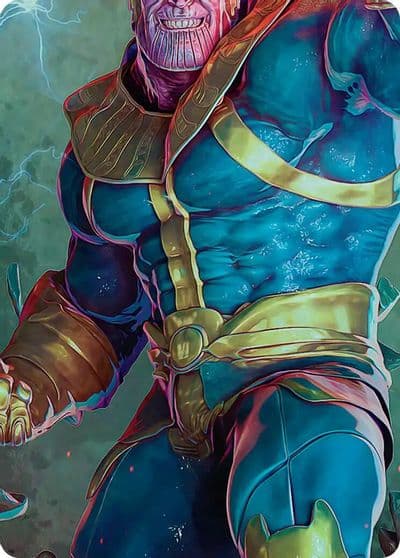 Thanos the Mad Titan Art Card 5 9 Art Series: Marvel Super Heroes Magic card