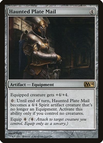 Haunted Plate Mail Magic 2014 (M14) Magic card