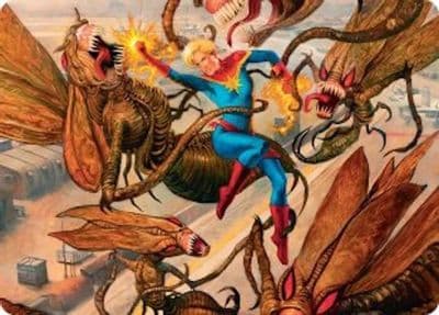 Captain Marvel Apex Avenger Art Card Art Series: Marvel Super Heroes Magic card