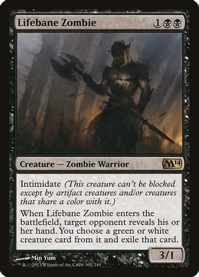 Lifebane Zombie Magic 2014 (M14) Magic card