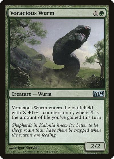 Voracious Wurm Magic 2014 (M14) Magic card