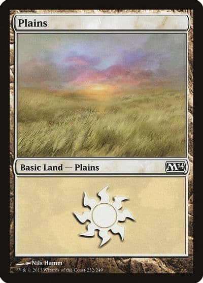 Plains 232 Magic 2014 (M14) Magic card