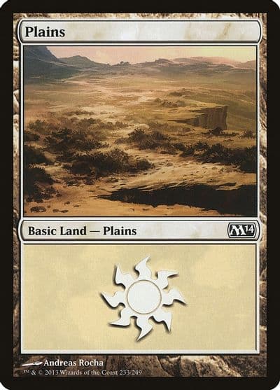 Plains 233 Magic 2014 (M14) Magic card