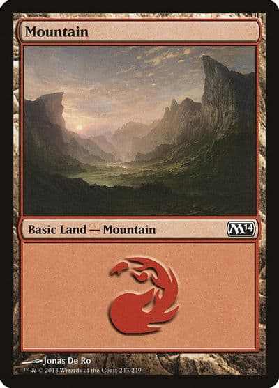 Mountain 243 Magic 2014 (M14) Magic card