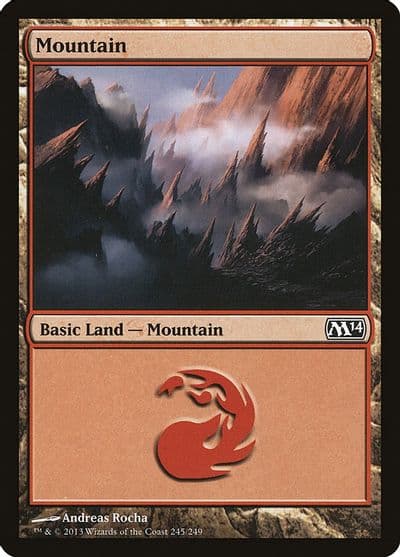 Mountain 245 Magic 2014 (M14) Magic card