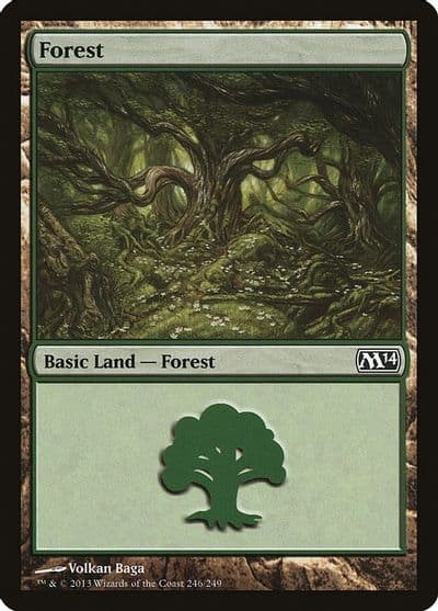 Forest 246 Magic 2014 (M14) Magic card
