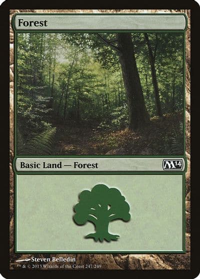 Forest 247 Magic 2014 (M14) Magic card