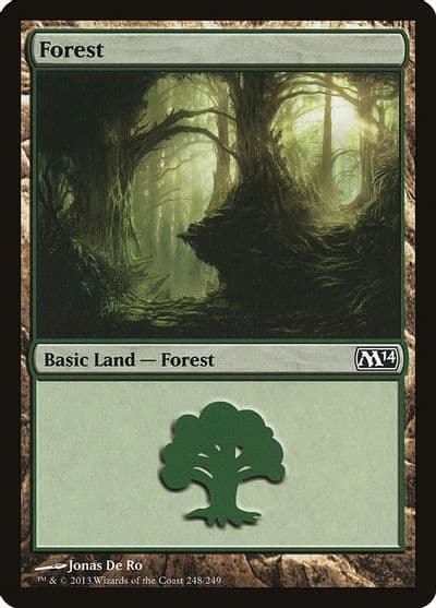Forest 248 Magic 2014 (M14) Magic card