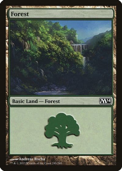 Forest 249 Magic 2014 (M14) Magic card