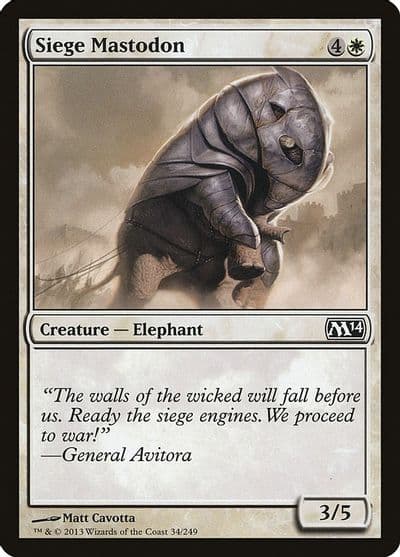 Siege Mastodon Magic 2014 (M14) Magic card