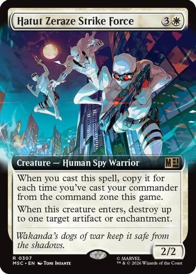 Hatut Zeraze Strike Force Extended Art Commander: Marvel Super Heroes Magic card