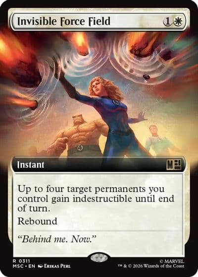 Invisible Force Field Extended Art Commander: Marvel Super Heroes Magic card