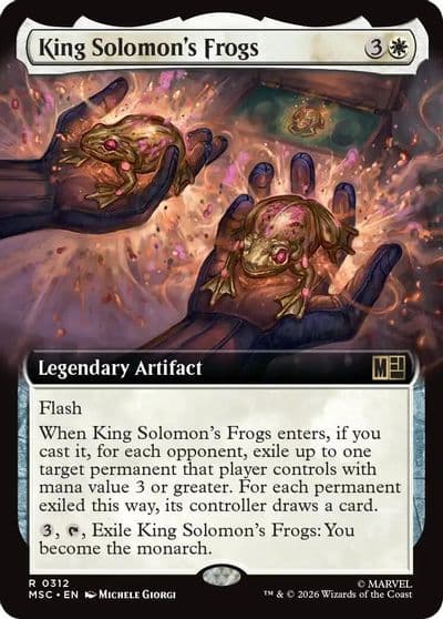 King Solomons Frogs Extended Art Commander: Marvel Super Heroes Magic card