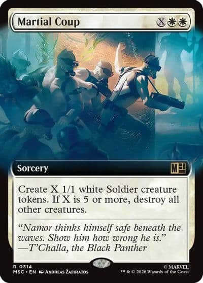 Martial Coup Extended Art Commander: Marvel Super Heroes Magic card