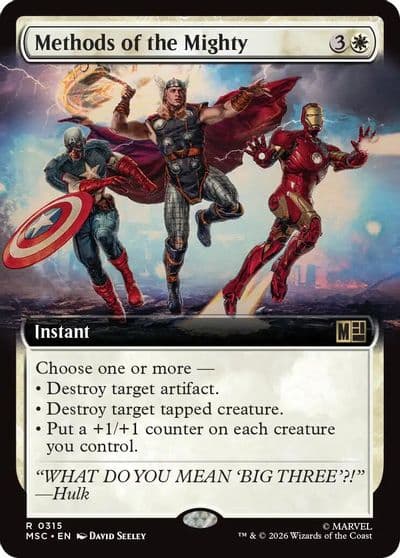 Methods of the Mighty Extended Art Commander: Marvel Super Heroes Magic card