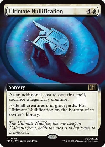 Ultimate Nullification Extended Art Commander: Marvel Super Heroes Magic card